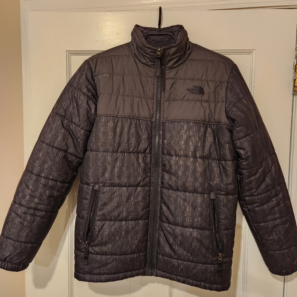 THE NORTH FACE HEAVY PUFFER JACKET REVERSABLE EXCELLENT CONDITION! SIZE L 14-16